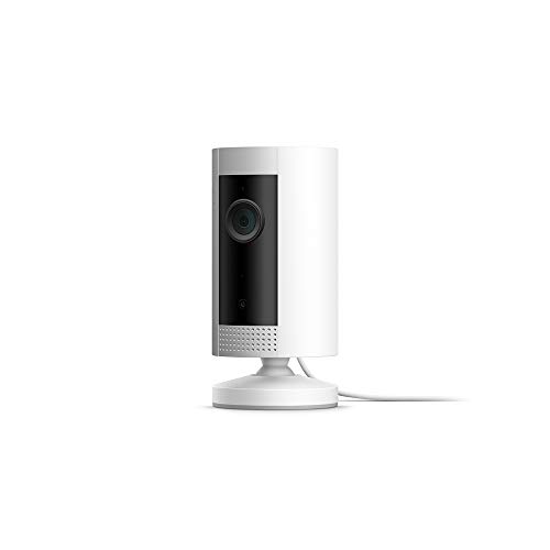 Ring Indoor Cam von Amazon, eine kompakte WLAN Plug-in-HD-Überwachungskamera Innen mit Gegensprechfunktion, funktioniert mit Alexa | Mit 30-tägigem Testzeitraum für Ring Protect | Weiß
