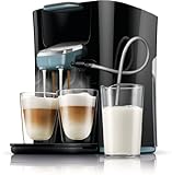 Senseo HD7855/60 Latte Duo Kaffeepadmaschine (2 Getränke mit Milch) schwarz