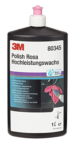 3M 80345N Polierpaste Polish Rosa Hochleistungswachs, 1000 ml