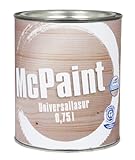 McPaint universale Holzlasur für Innen und Außen besonders UV beständig Farbton Palisander 0,75L - Andere Farbtöne verfügbar